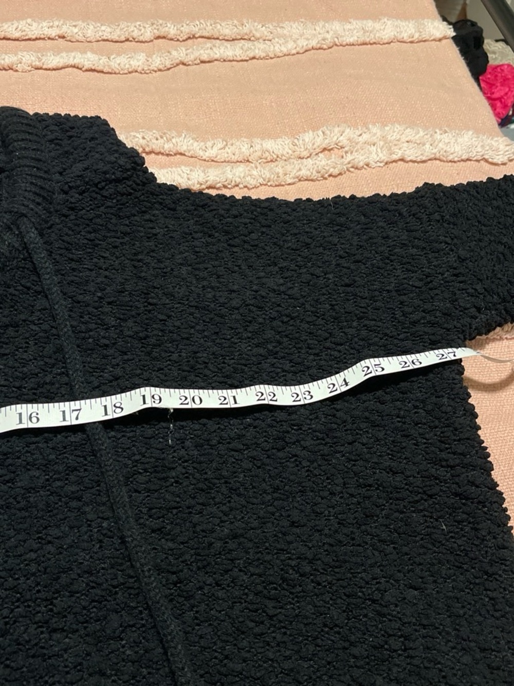 POL Black Popcorn Knit Hooded Sweater - Picture 4 of 5